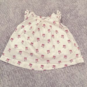Paddington Bear for baby Gap Top Blouse Boot Print 3-6 months